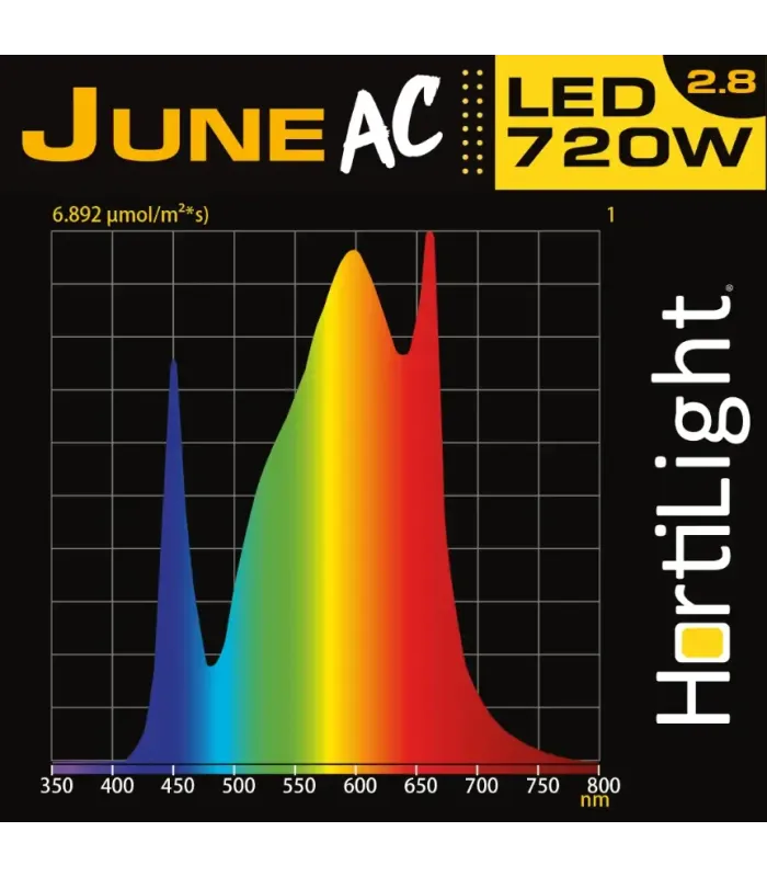Cumpără June AC LED Six Bar 720W Hortilight la cel mai bun preț | Focos Led Cultivo