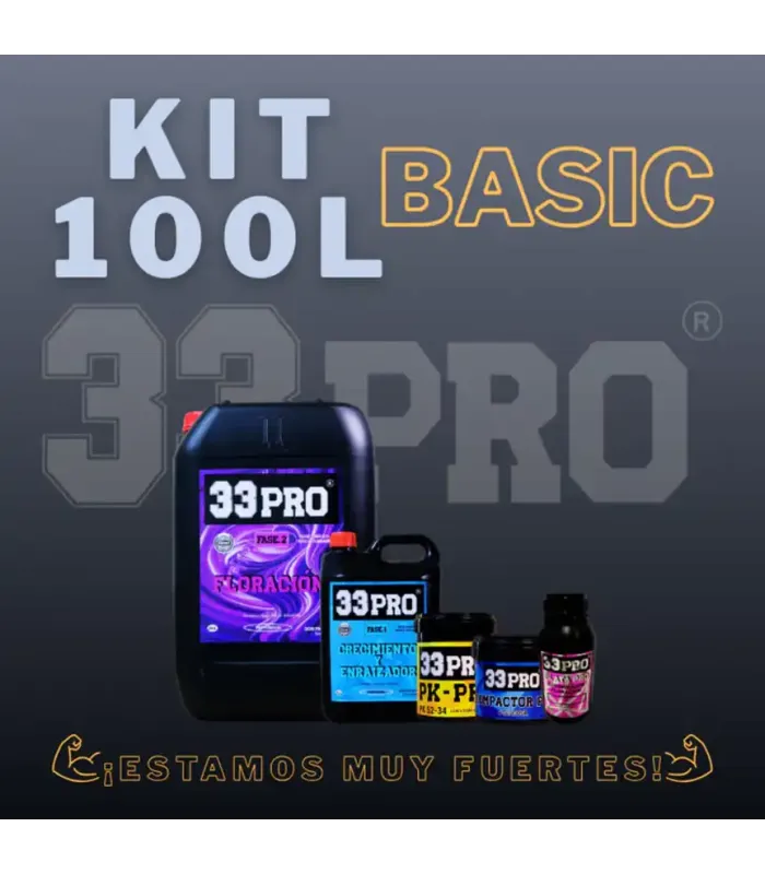 Comprar Kit 100L Basic 33 Pro al mejor precio | Fertilizantes