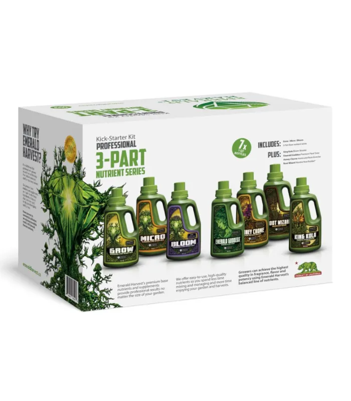 Comprar Kick-starter Kit 3 Part Base 1 (7u) Emerald harvest al mejor precio | Fertilizantes