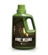 Envase verde Root Wizard Emerald Harvest con asa y personaje de raíces en la etiqueta