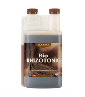 Botella dosificadora de Bio RHIZOTONIC BIOCANNA con dos tapones marrones