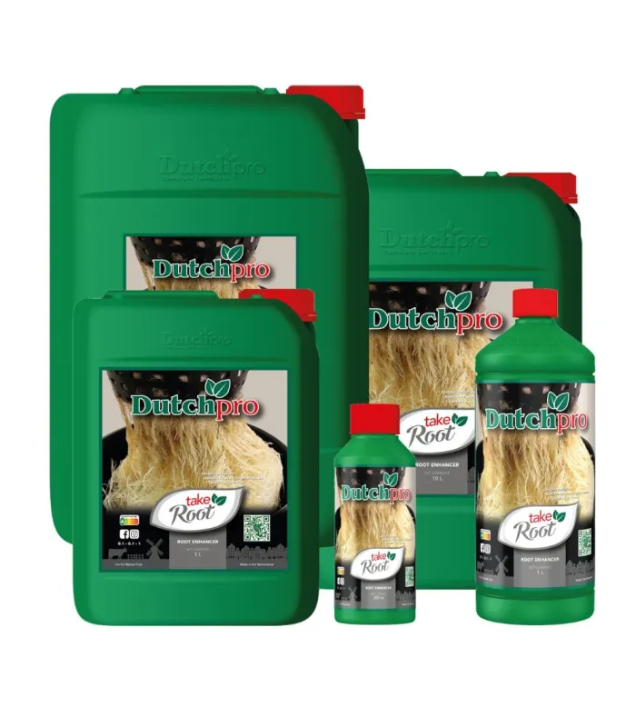 Conjunto de bidones y botellas verdes Take Root Dutchpro