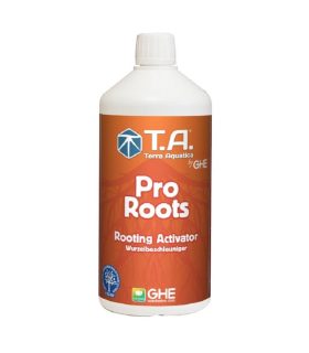 Flacon alb PRO Roots Terra Aquatica cu etichetă portocalie și capac alb