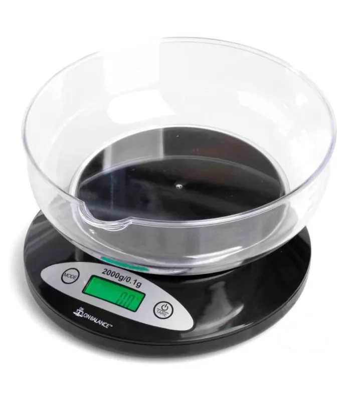 Comprar Báscula KB-2000 con Bol al mejor precio | Precisión 0,1g y 2 Kg de Capacidad (On Balance)