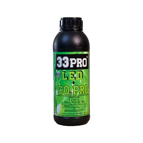 Co2 Pro Led de 33PRO, potenciador metabólico para aumentar la asimilación de CO2 y luz en plantas de interior.