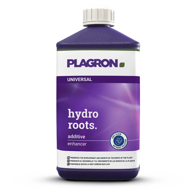 Raíces blancas, densas y saludables en un sistema hidropónico tras aplicar Hydro Roots